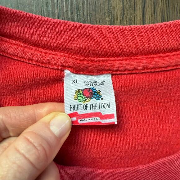 Vintage Maryland State Flag T-Shirt Red Graphic Tee USA Made XL - Picture 4 of 8